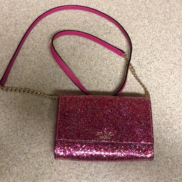 kate spade Handbags - Glitter Pink KATE SPADE Crossbody Purse